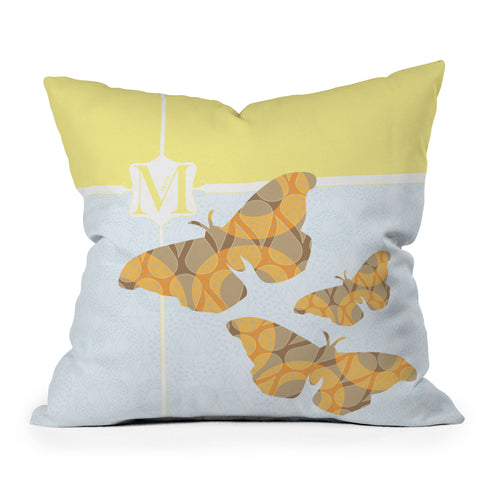Jennifer Hill Mister Moth Outdoor Throw Pillow