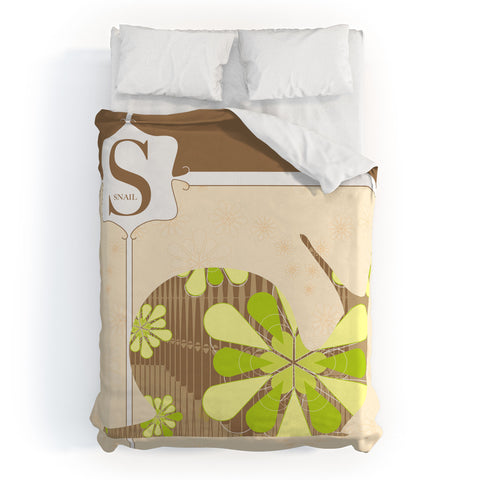 Jennifer Hill Mister Snail Duvet Cover