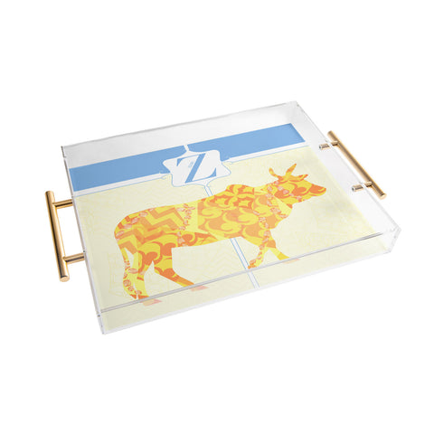 Jennifer Hill Mister Zebu Acrylic Tray
