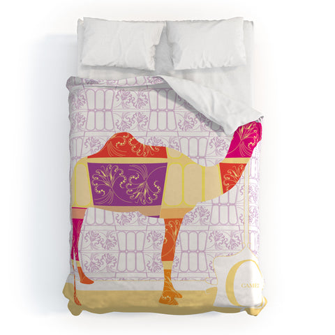 Jennifer Hill Moroccan Camel Duvet Cover