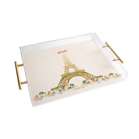 Jennifer Hill Paris Eiffel Tower Acrylic Tray