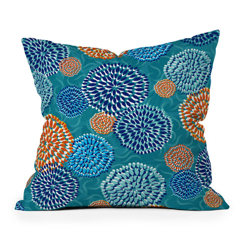 Jennifer Hill Summer Lake Outdoor Throw Pillow