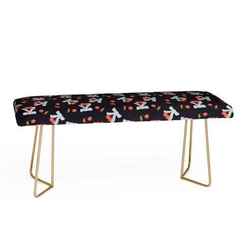 Jennifer Labre Cherries and Bows Bench