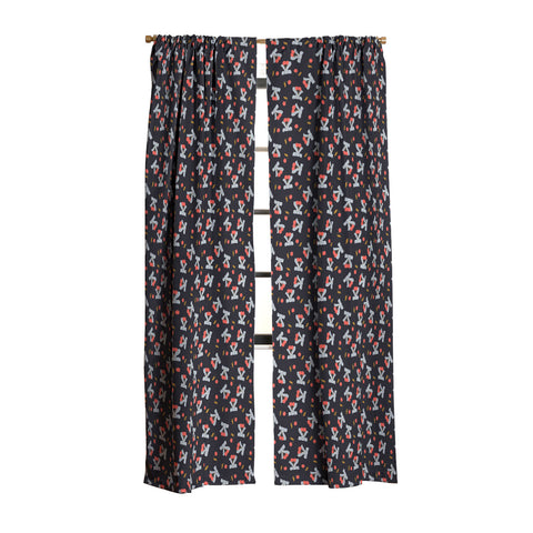 Jennifer Labre Cherries and Bows Blackout Window Curtain