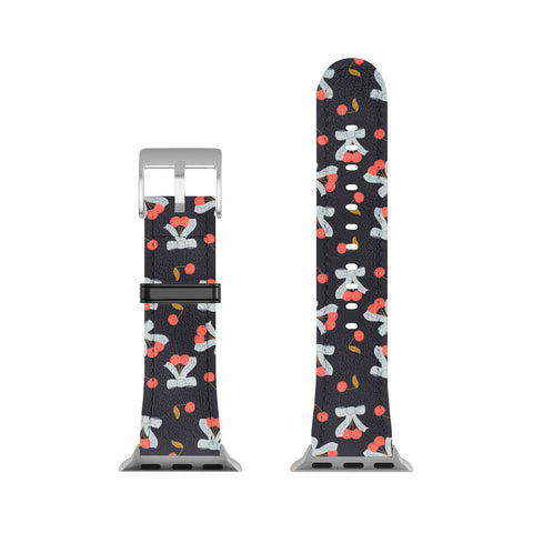 Jennifer Labre Cherries and Bows Apple Watch Band