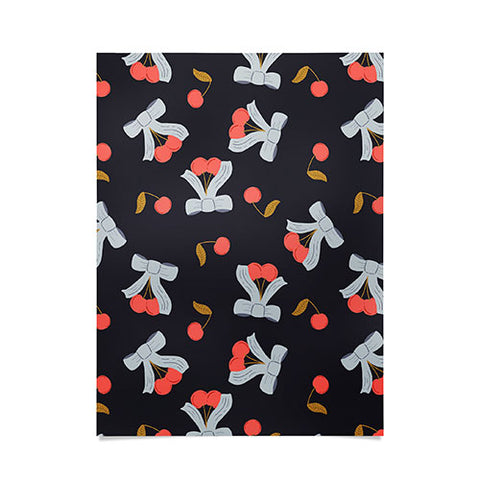 Jennifer Labre Cherries and Bows Poster