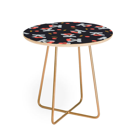 Jennifer Labre Cherries and Bows Round Side Table