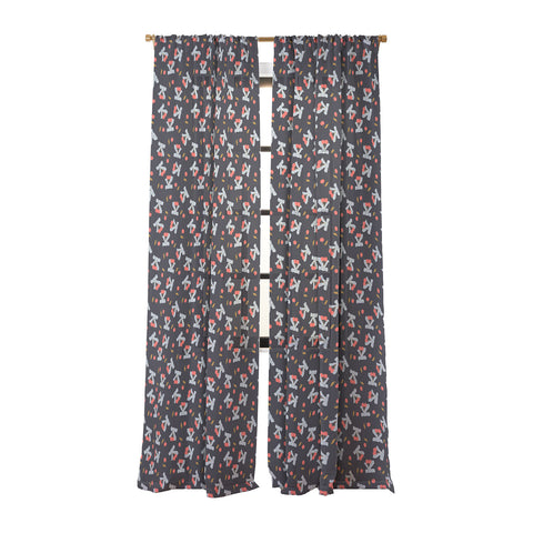 Jennifer Labre Cherries and Bows Sheer Window Curtain