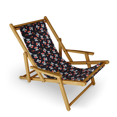 Jennifer Labre Cherries and Bows Sling Chair