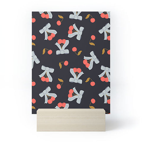 Jennifer Labre Cherries and Bows Mini Art Print