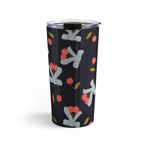 Jennifer Labre Cherries and Bows Travel Mug