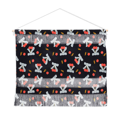 Jennifer Labre Cherries and Bows Wall Hanging Landscape