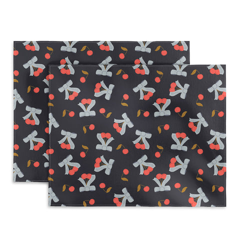 Jennifer Labre Cherries and Bows Placemat