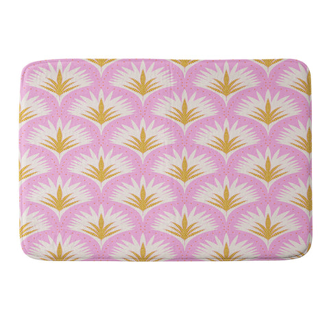 Jennifer Labre Pink Palmetto Memory Foam Bath Mat