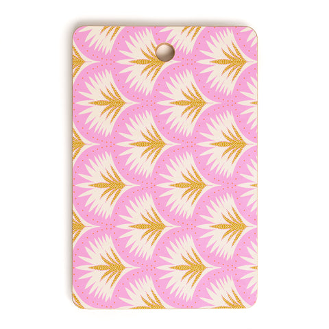 Jennifer Labre Pink Palmetto Cutting Board Rectangle