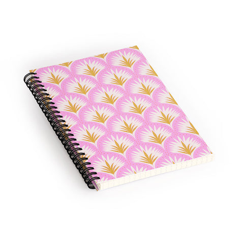 Jennifer Labre Pink Palmetto Spiral Notebook