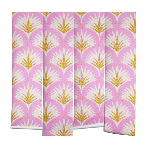Jennifer Labre Pink Palmetto Wall Mural