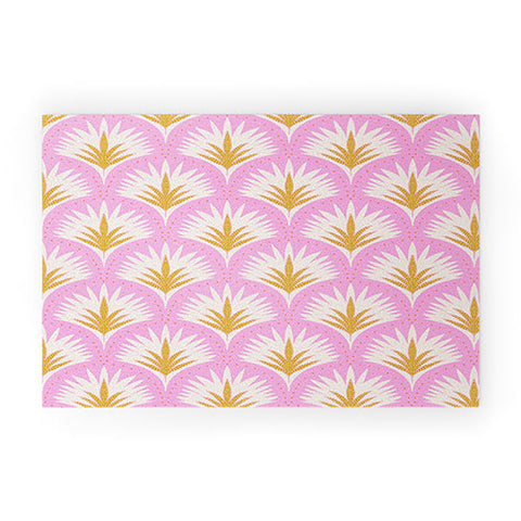 Jennifer Labre Pink Palmetto Welcome Mat