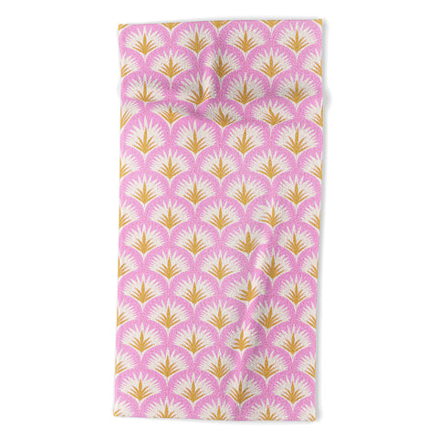 Jennifer Labre Pink Palmetto Beach Towel