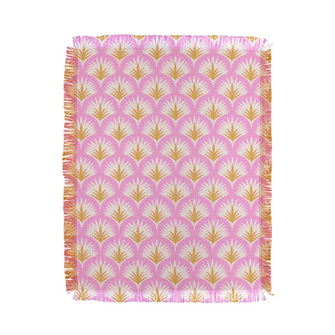 Jennifer Labre Pink Palmetto Throw Blanket