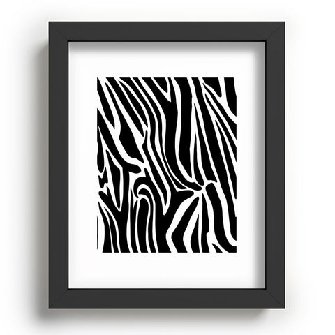 Jennifer Labre Wild Zebra Recessed Framing Rectangle