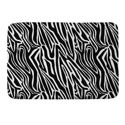 Jennifer Labre Wild Zebra Memory Foam Bath Mat