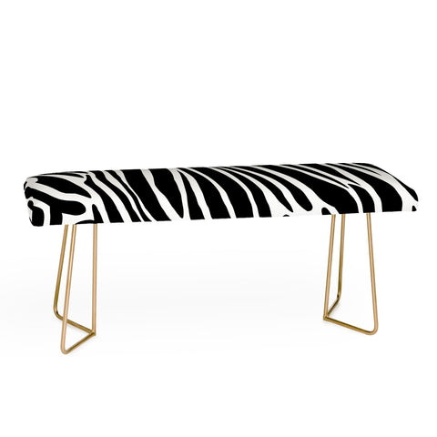 Jennifer Labre Wild Zebra Bench