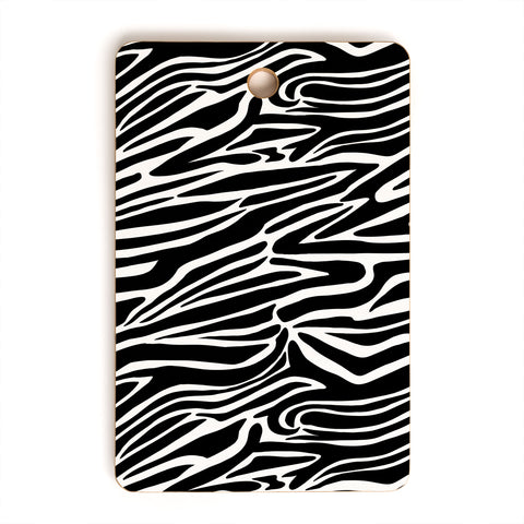 Jennifer Labre Wild Zebra Cutting Board Rectangle