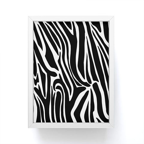 Jennifer Labre Wild Zebra Framed Mini Art Print