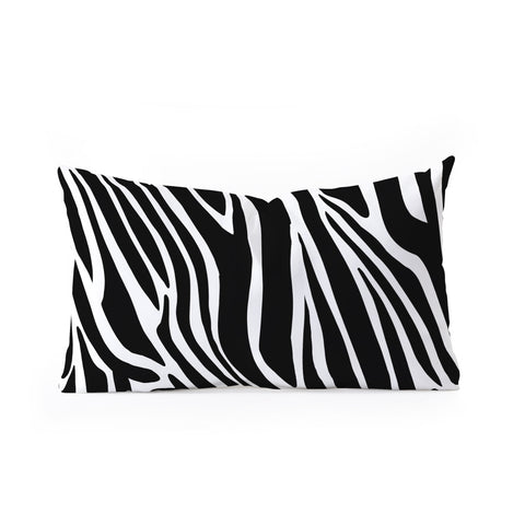 Jennifer Labre Wild Zebra Oblong Throw Pillow