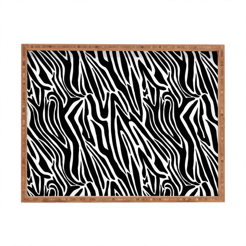 Jennifer Labre Wild Zebra Rectangular Tray