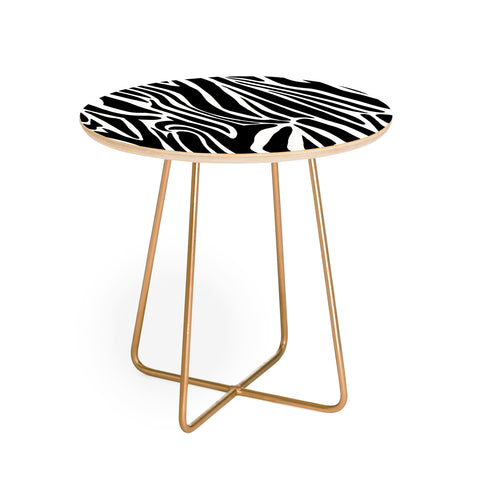 Jennifer Labre Wild Zebra Round Side Table