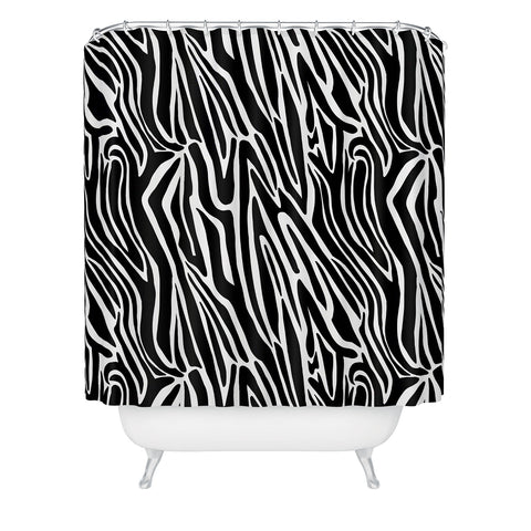Jennifer Labre Wild Zebra Shower Curtain