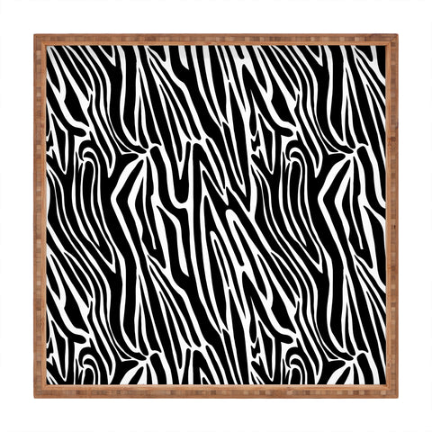 Jennifer Labre Wild Zebra Square Tray