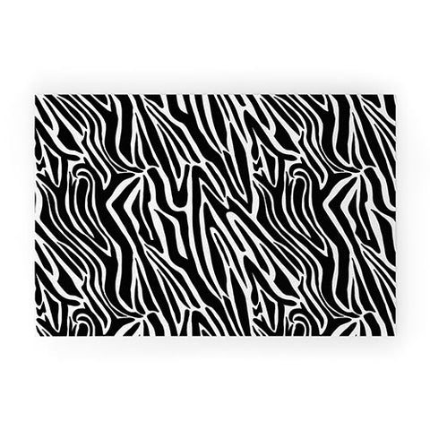 Jennifer Labre Wild Zebra Welcome Mat