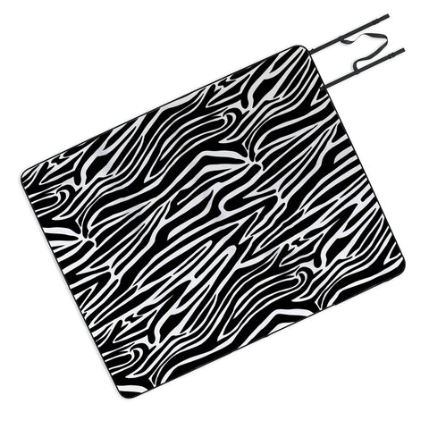 Jennifer Labre Wild Zebra Picnic Blanket