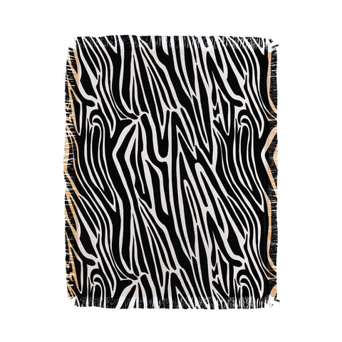 Jennifer Labre Wild Zebra Throw Blanket