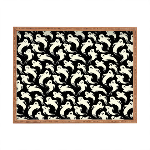 Jennifer Ladd Halloween ghosts 2 Rectangular Tray