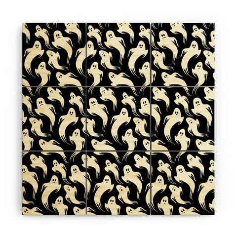 Jennifer Ladd Halloween ghosts 2 Wood Wall Mural