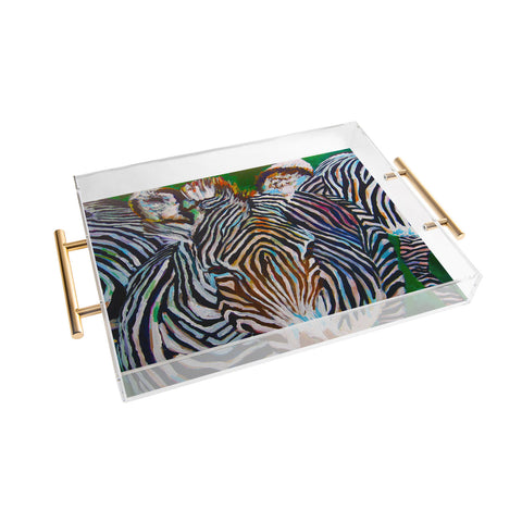 Jenny Grumbles Study In Stripes Acrylic Tray