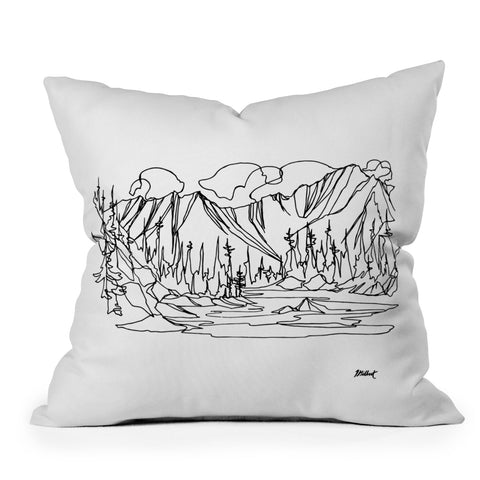 Jessa Gilbert Ice Creek Lake Outdoor Throw Pillow