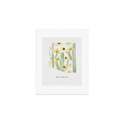 Jessica Larson Arizona State Saguaro Cactus Art Print
