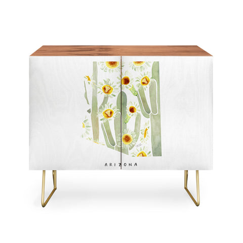 Jessica Larson Arizona State Saguaro Cactus Credenza