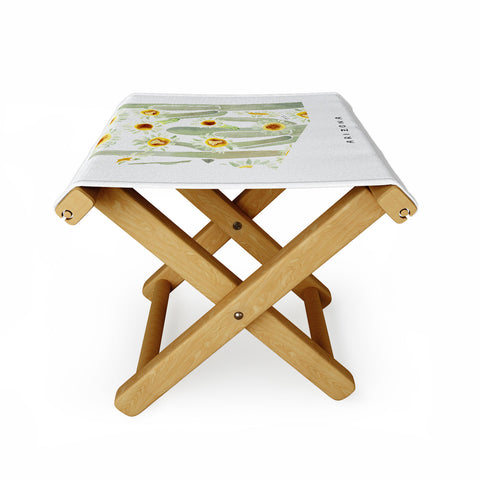 Jessica Larson Arizona State Saguaro Cactus Folding Stool