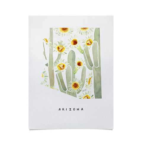 Jessica Larson Arizona State Saguaro Cactus Poster