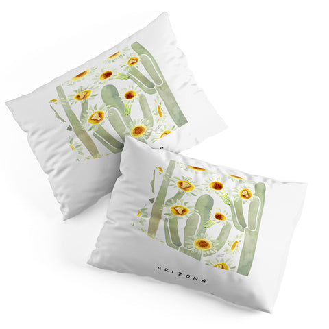 Jessica Larson Arizona State Saguaro Cactus Pillow Shams
