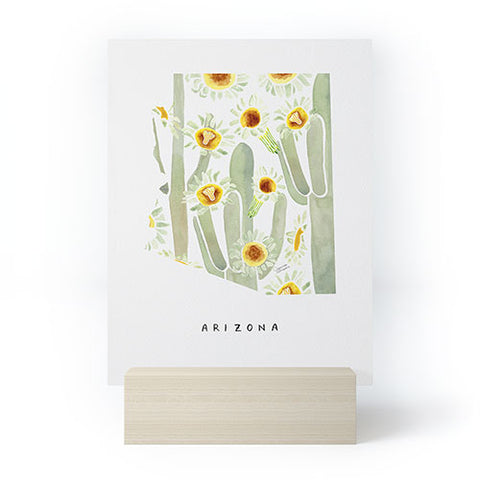 Jessica Larson Arizona State Saguaro Cactus Mini Art Print