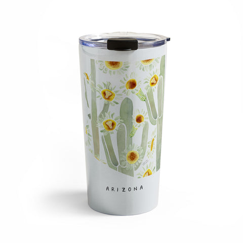 Jessica Larson Arizona State Saguaro Cactus Travel Mug