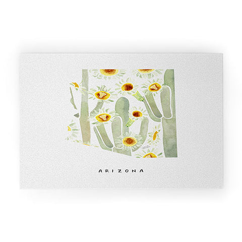 Jessica Larson Arizona State Saguaro Cactus Welcome Mat