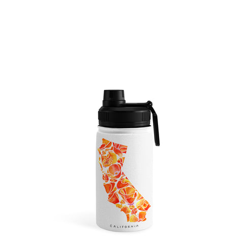 Jessica Larson California Poppies I Water Bottle